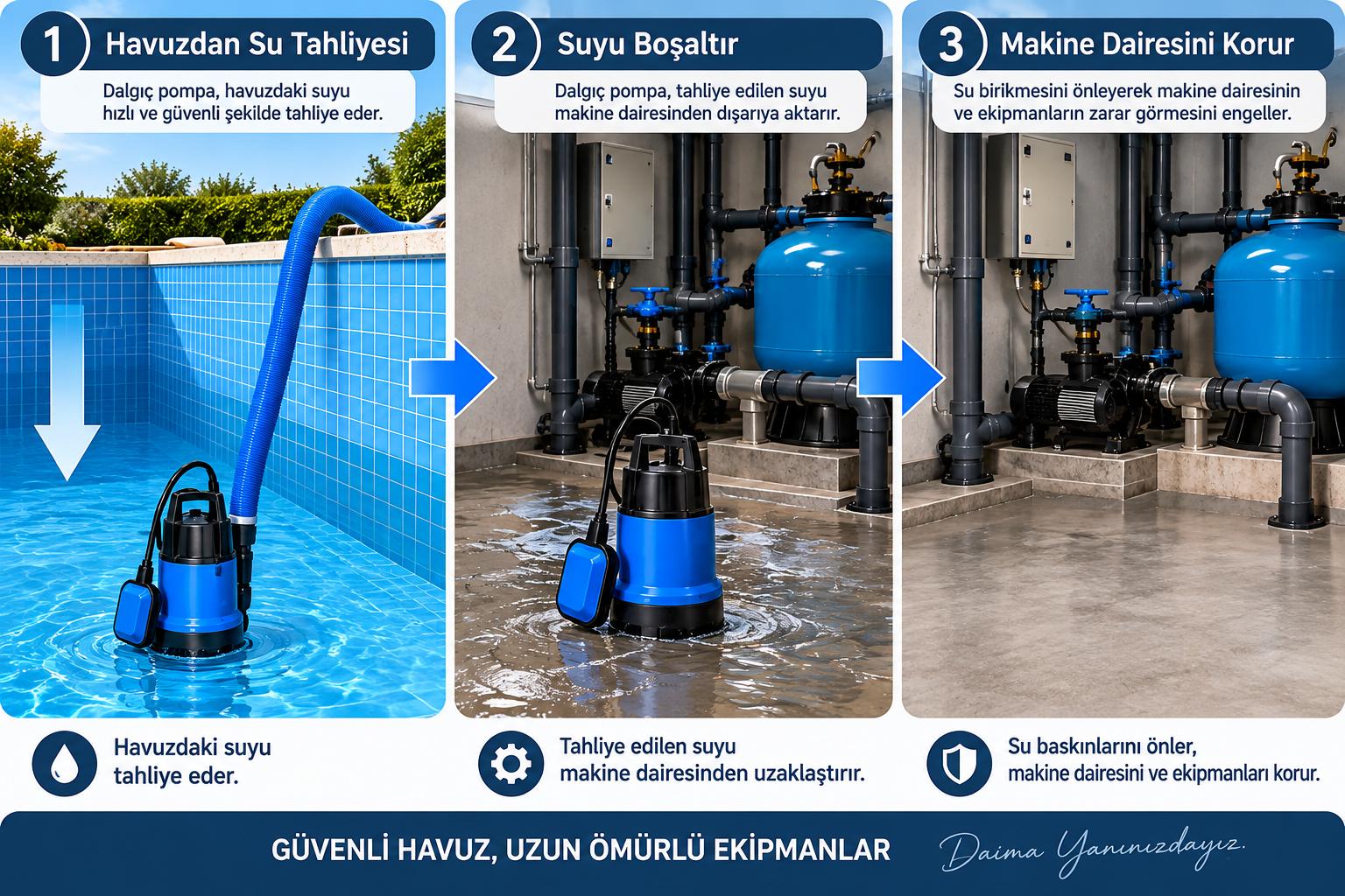 Garanti Havuz - Havuzlarda dalgıç pompa